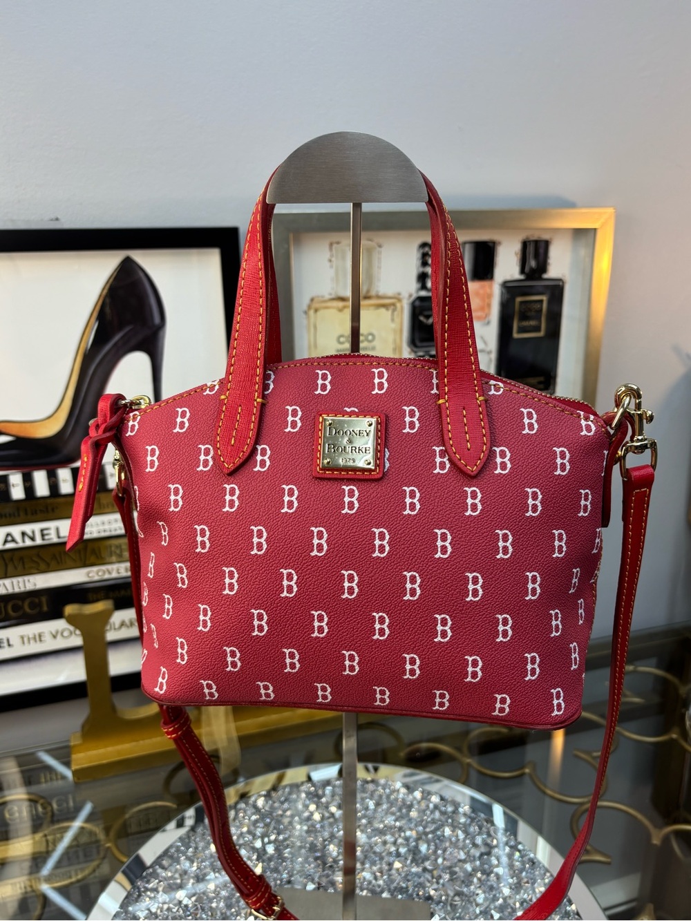 Dooney & Bourke Boston Red Sox Ruby Mini Crossbody Satchel NWOT
